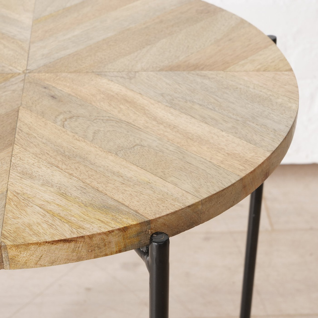 Masuta de  cafea cu blat  din lemn de  mango Mandi, 46 cm