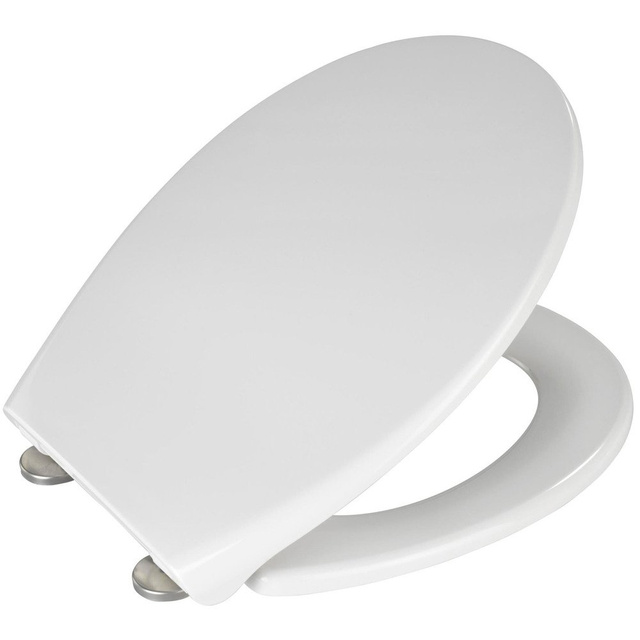 Capac de toaletă premium Samos WENKO, închidere silențioasă a capacului de toaletă Fixare Duroplast Fix-Clip