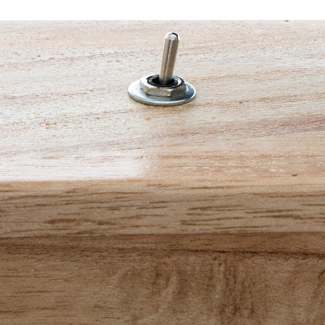 Baza din lemn TIBU pentru bec decorativ, 20 x 8 x 9 cm