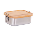 Cutie de pranz cu capac din bambus, 16 x 11,5 x 6 cm