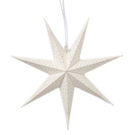 Stea decorativă din bambus pentru fereastră, KASSINA, Ø 20 cm, albă