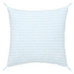 Perna decorativa cu ciucuri BORNEO, 40 x 40 cm, albastra