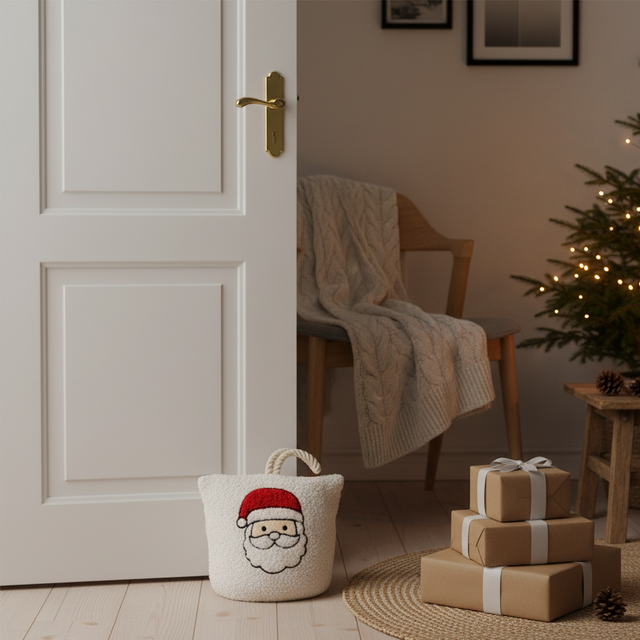 Opritor pentru ușă cu model de sărbătoare, Moș Crăciun