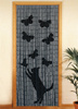 Cortină din bambus Pisica și fluturii, 90x200 cm, Pisica și fluturii