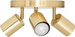 Lămpi de tavan VICO, abajururi metalice, 3 puncte, aurii