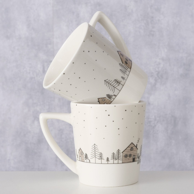 Cana cu motiv de iarna, HOMEWOOD, 300 ml