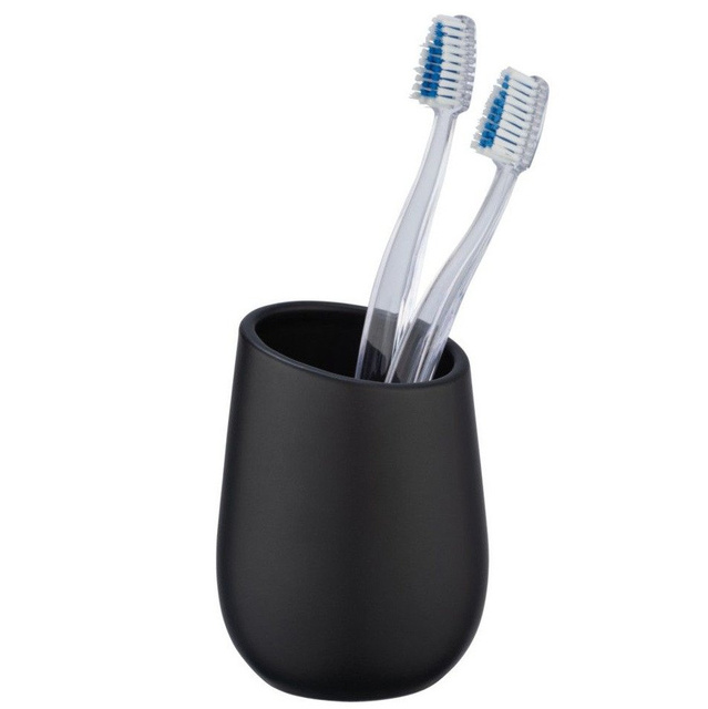 Pahar ceramic pentru periuțe de dinți BADI, gri, Wenko