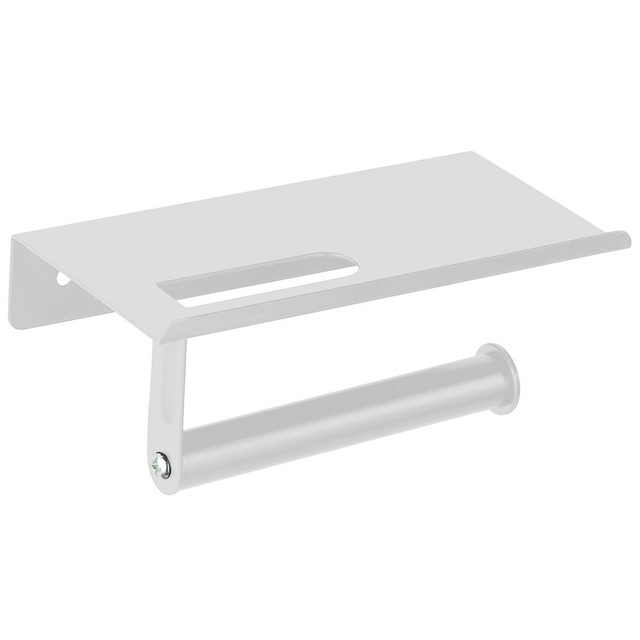 Suport pentru role de toaletă Allstar cu raft mobil alb