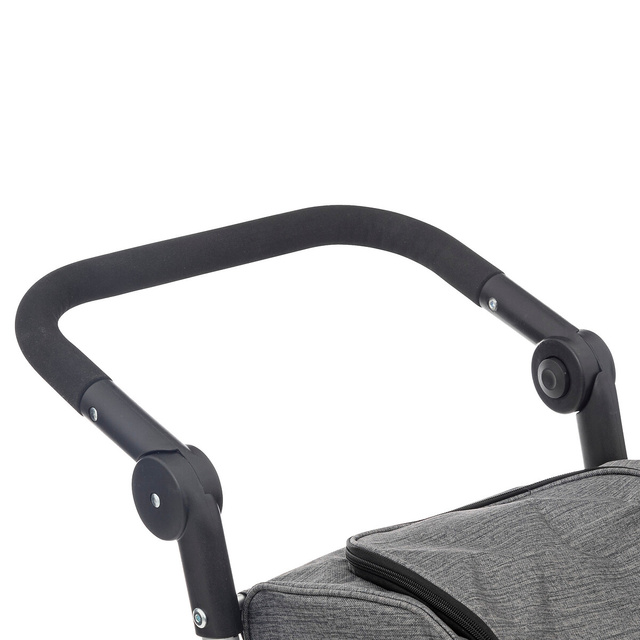 Carucior de cumparaturi pe roti stabile, gri, 46 l