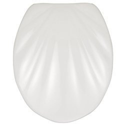 Capac de toaletă WENKO premium, moale, durabil și igienic - Fix-Clip, material Duroplast