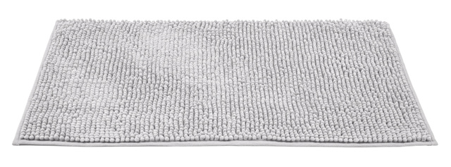 Covoras baie poliester Chenille, Gri deschis, 50x80 cm, ALLSTAR