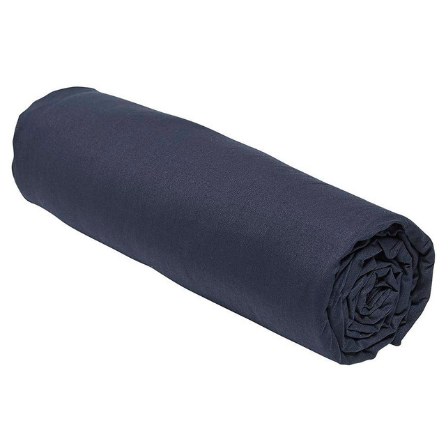 Cearsaf de pat cu elastic Plain, din bumbac, 160 x 200 cm