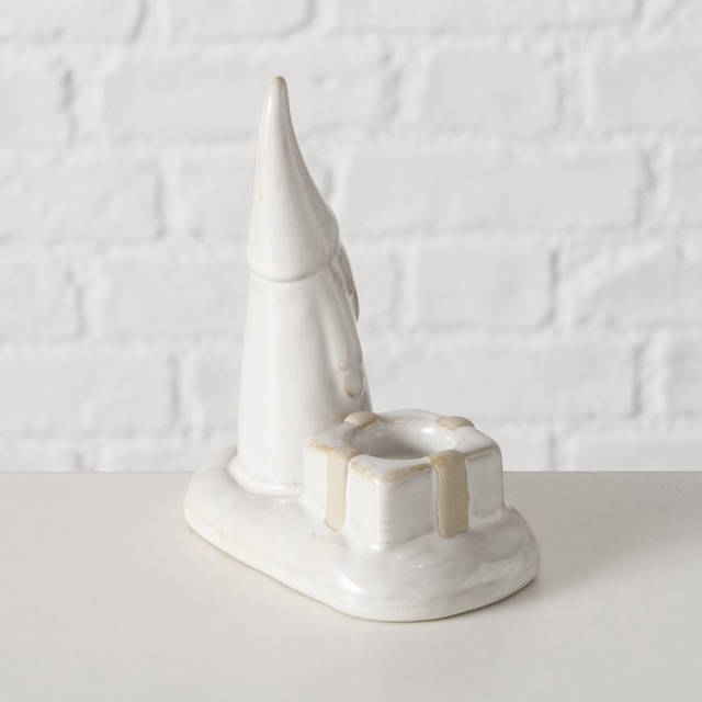 Candelabru cu gnom pentru o singură lumânare SLAVKO, înălțime 11 cm