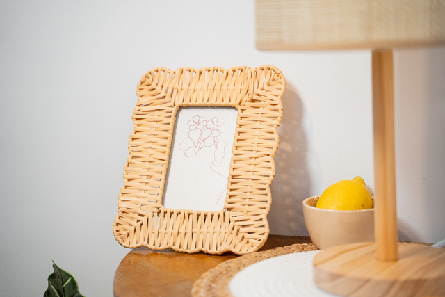 Rama foto Edward, ratan, 21 x 24 cm