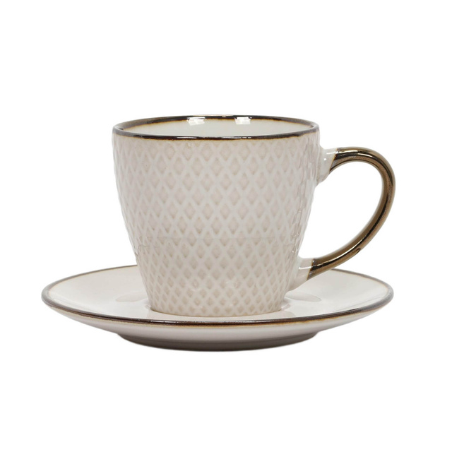 Cana pentru cafea sau ceai cu farfurie DUNE, 210 ml