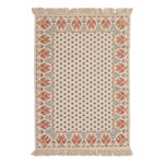 Covor din bumbac cu franjuri IKAT, 120 × 170 cm