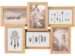 Rama pentru mai multe fotografii din lemn