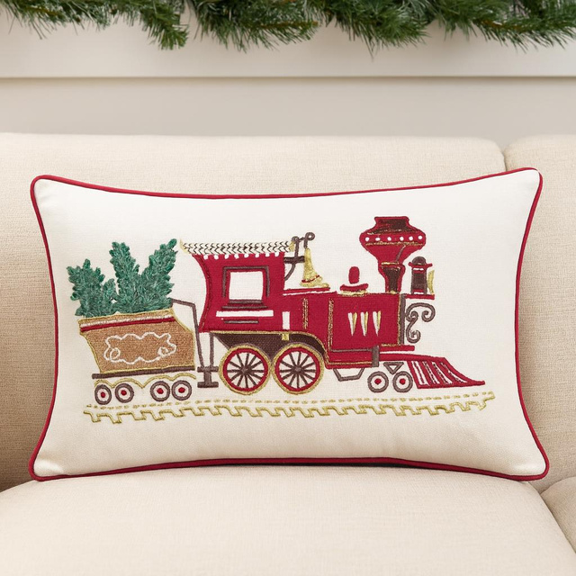 Perna de Crăciun cu imprimeu, 35 × 55 cm