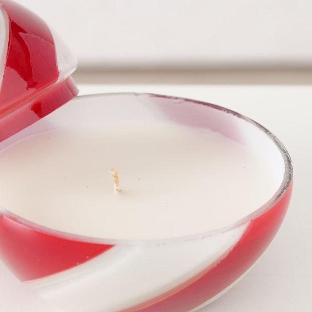 Candelă din sticlă în formă de glob SUGIS, înălțime 10 cm