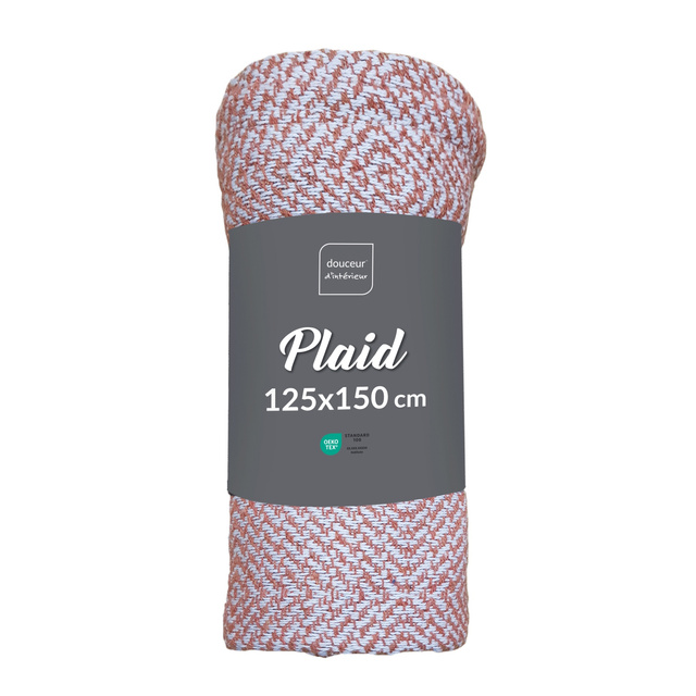 Cuvertura de pat din bumbac tesut LOUISETTE, 125 x 150 cm