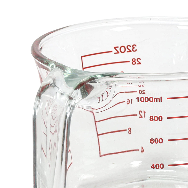 Cană de măsurat LUNU, sticlă, 1 l