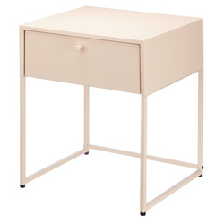 Masuta metalica cu sertar, 35 x 42 x 50 cm