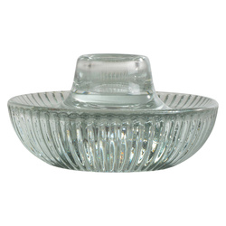 Suport lumanari cu nervuri din sticlă ARTY