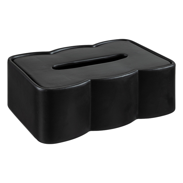 Cutie de șervețele ceramică BLI ASR lungime 25 cm -negru