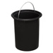 Coș de gunoi pentru baie cu capac din bambus MODERN, albastru, 3 l