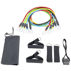 Set pentru exercitii acasa, benzi de rezistenta, 11 elemente
