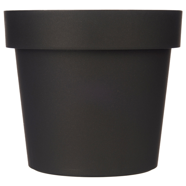 Ghiveci cu auto-udare, plastic, antracit