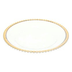 Platou cu margine aurie, Ø 32 cm