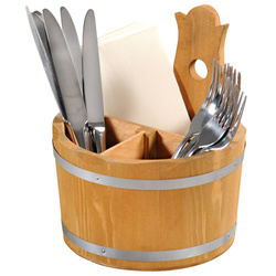 Suport decorativ pentru tacamuri si servetele, Ø 17 cm, Kesper