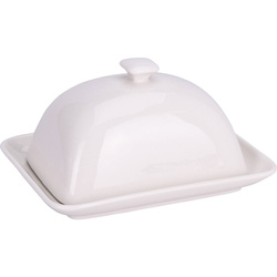 Untiera din portelan, 16 x 12 cm, alb