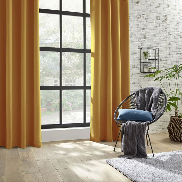 Set 2 draperii cu inele 135 x 240 cm