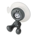 Suport pentru periuțe de dinți TOMMY, fixat cu ventuză, KOZIOL, alb reciclat