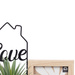 Ramă foto de sine stătătoare cu plantă HOME, 33 x 24 x 7 cm