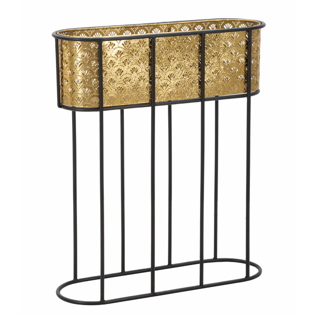 Suport pentru ghiveci, dantela metalica, inaltime 70 cm