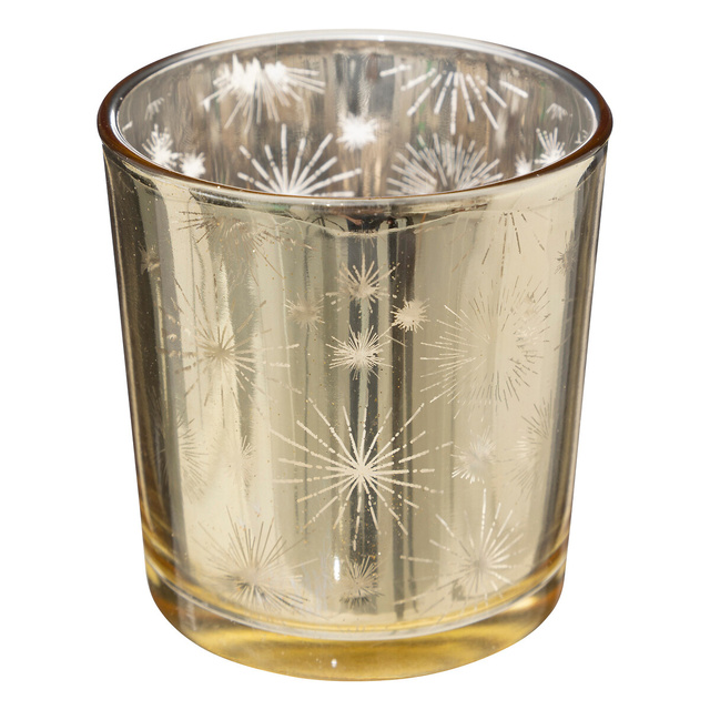 Set parfum cu lumanare si difuzor, auriu