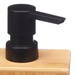 Distribuitor de sapun lichid, patrat, bambus, 5,8 x 9,7 x 15 cm