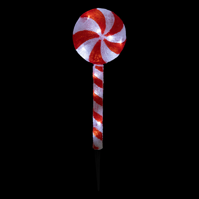 Lampă solară de Crăciun, cu țeavă, 65 cm