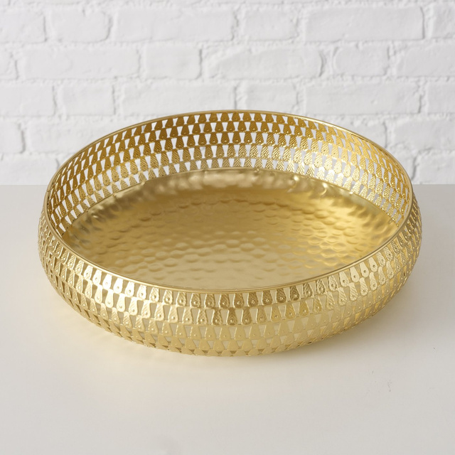 Set 2 boluri decorative Galdo, auriu