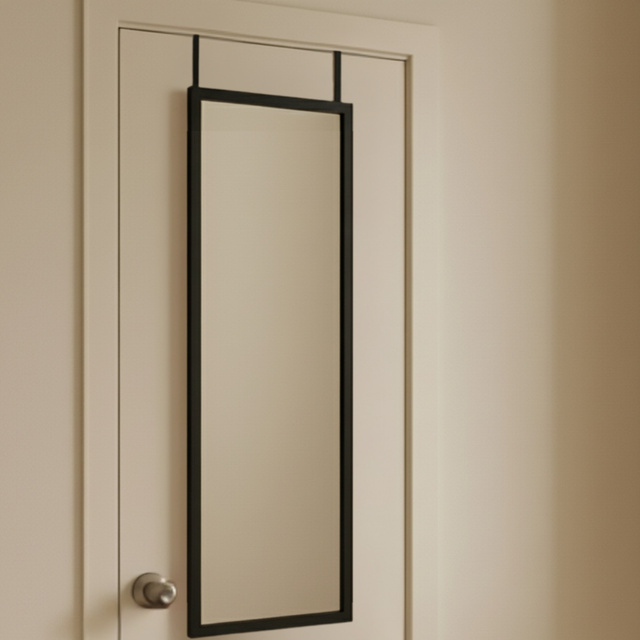 Oglindă pentru ușă AINA, 36 x 110 cm, neagră