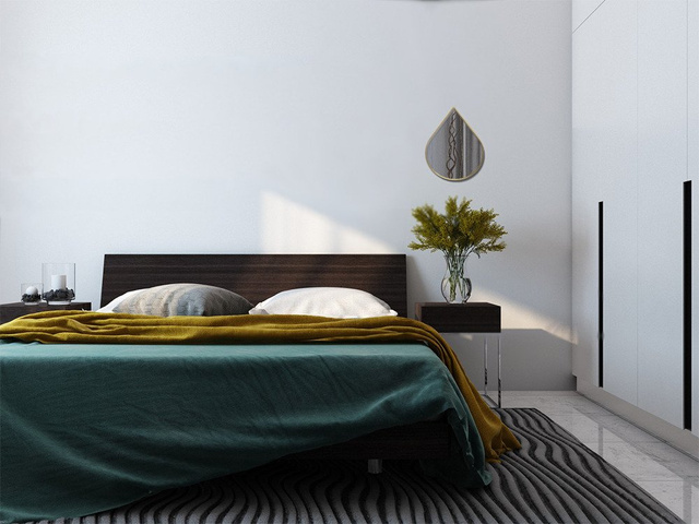 Oglinda de perete in forma de picatura, 39 cm