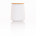 Recipient ceramic cu capac din bambus, 1080 ml