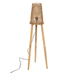 Lampa de podea AJMAL cu impletitura naturala, 127 cm