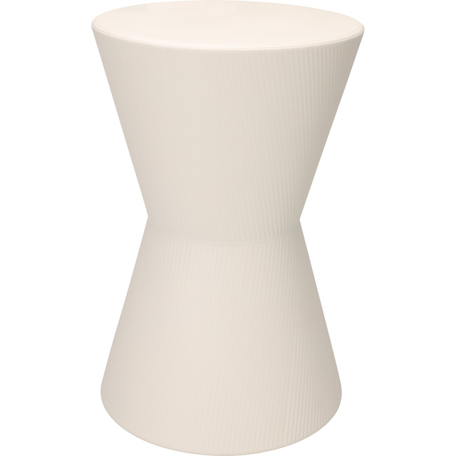 Meseu lateral pentru canapea tip totem TOME, Ø 29 x 45 cm, alb