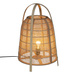 Veioza in forma de felinar CARMEN, abajur din bambus, inaltime 49 cm