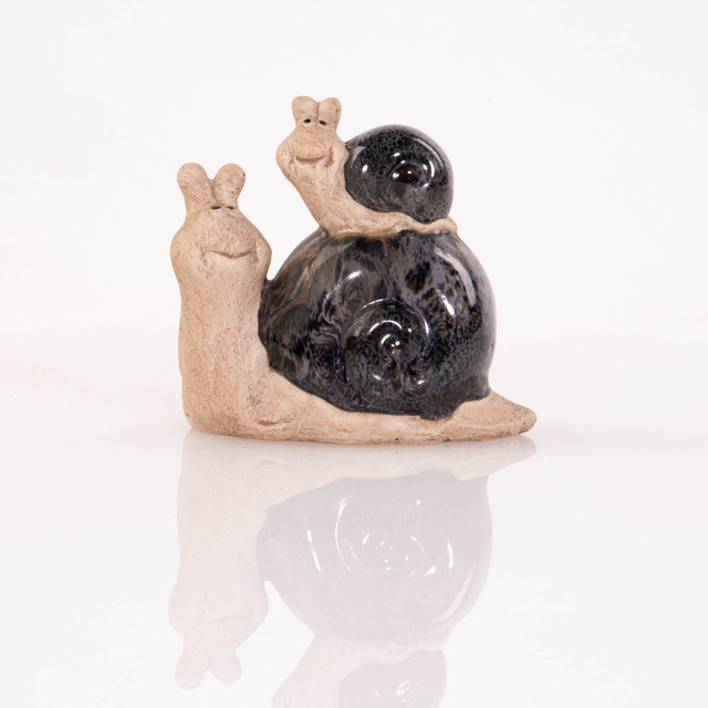 Figurina melc, decor gradina, 10 x 11 cm