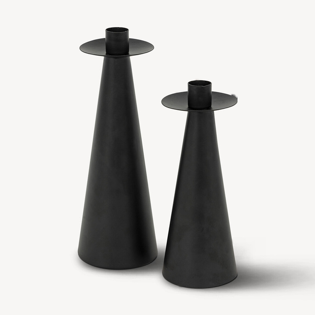 Set sfeșnice metalice, 2 buc.